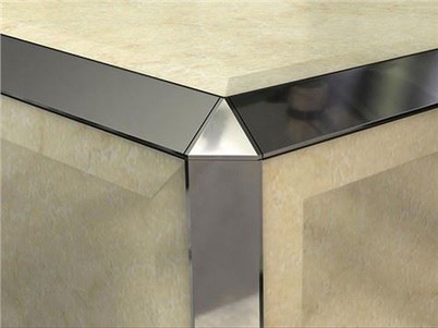 trekant hjørne aluminium fliser trim