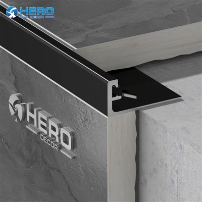 Aluminium L-formet fliskantlist