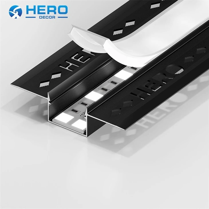 Flis i Led Profile Black